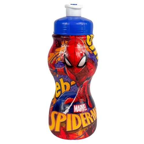 Garrafa plástica infantil 250ml sleeve Spider Man Plasduran