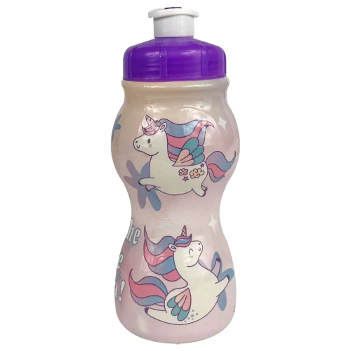 Garrafa plástica infantil 250ml sleeve Unicórino Plasduran Garrafa plástica infantil 250ml sleeve Unicórino Plasduran