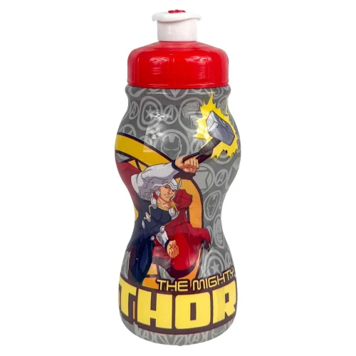 Garrafa plástica infantil 250ml sleeve marvel plasduran