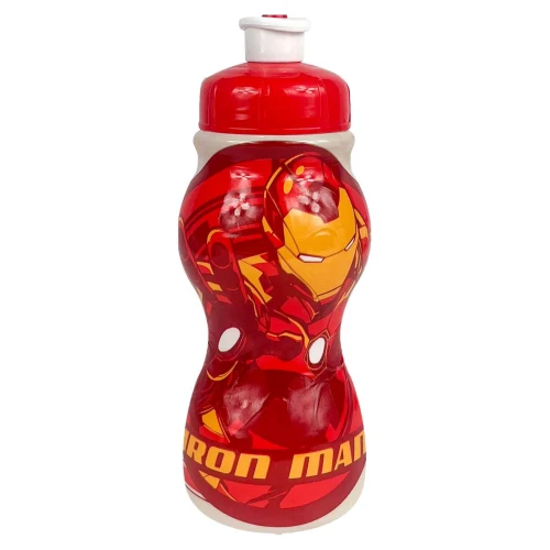 Garrafa plástica infantil 250ml sleeve marvel plasduran