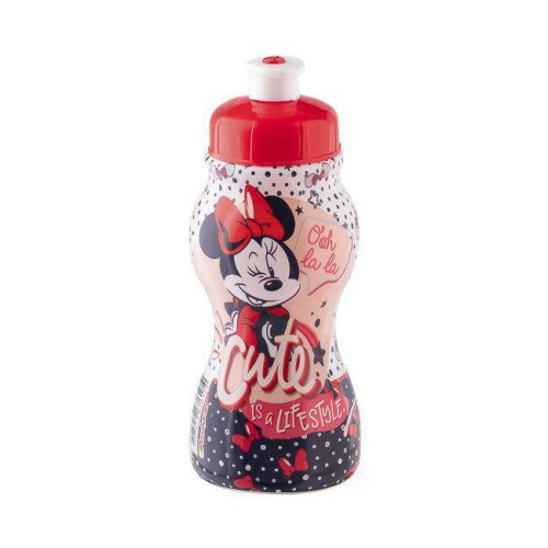 Garrafa plástica infantil 250ml sleeve minnie plasduran