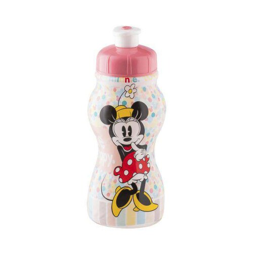 Garrafa plástica infantil 250ml sleeve minnie plasduran