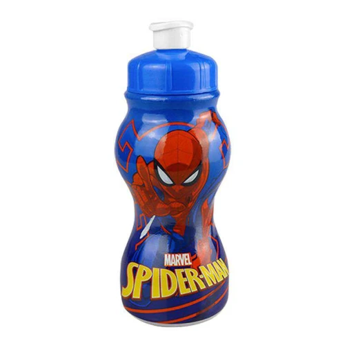 Garrafa plástica infantil 250ml sleeve spider man plasduran