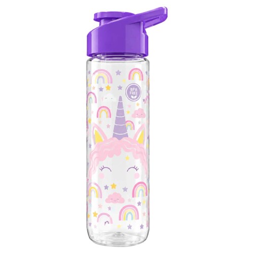 Garrafa plástica squeeze 700ml frases sortidas