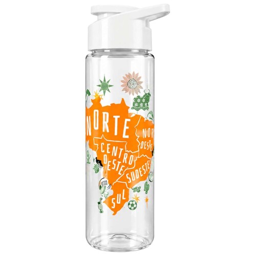 Garrafa plástica squeeze 700ml frases sortidas