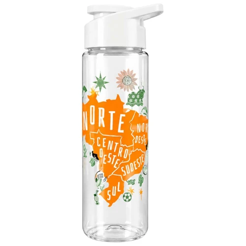 Garrafa plástica squeeze 700ml frases sortidas Garrafa plástica squeeze 700ml frases sortidas