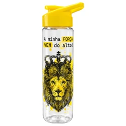 Garrafa plástica squeeze 700ml frases sortidas