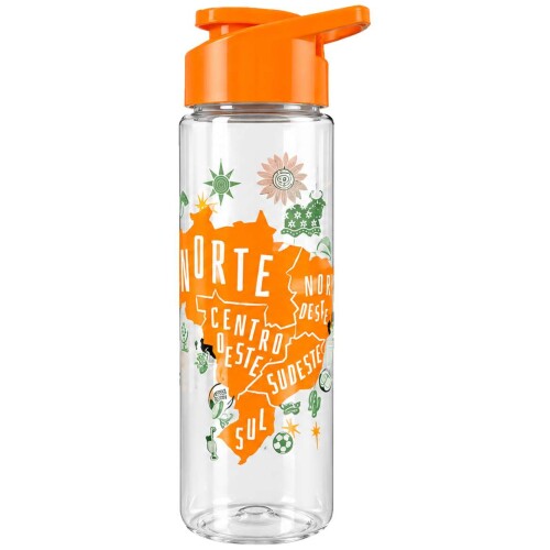 Garrafa plástica squeeze 700ml frases sortidas