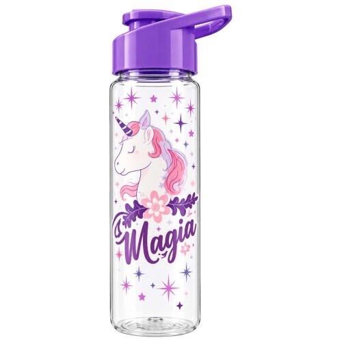 Garrafa plástica squeeze 700ml frases sortidas