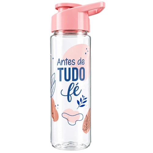 Garrafa plástica squeeze 700ml frases sortidas