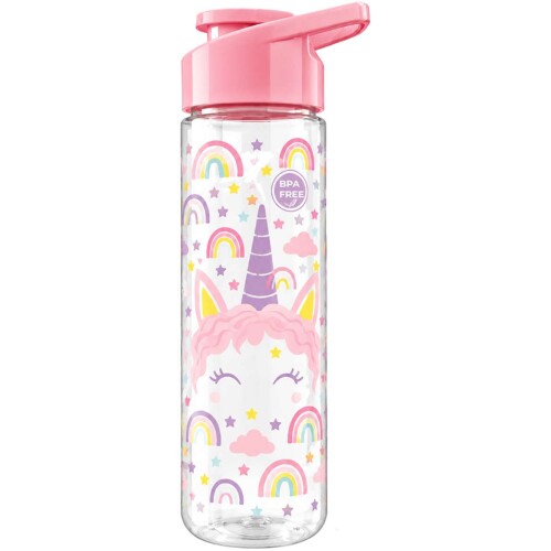 Garrafa plástica squeeze 700ml frases sortidas