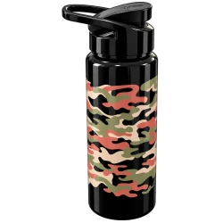 Garrafa plástica squeeze 750ml camuflado preto