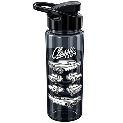 Garrafa plástica squeeze 750ml classic cars fumê (v) Garrafa plástica squeeze 750ml classic cars fumê (v)
