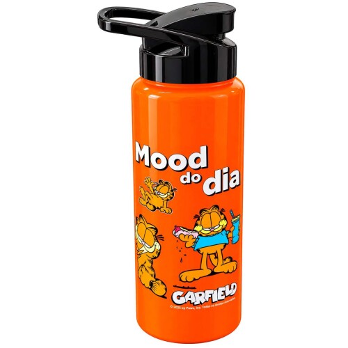 Garrafa plástica squeeze 750ml garfield laranja Garrafa plástica squeeze 750ml garfield laranja