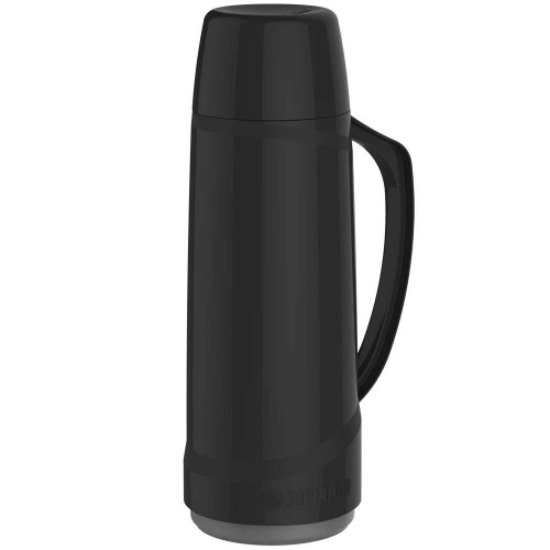 Garrafa térmica 01 litro preta Soprano