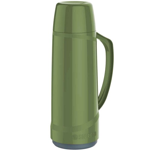 Garrafa térmica 01 litro verde Soprano