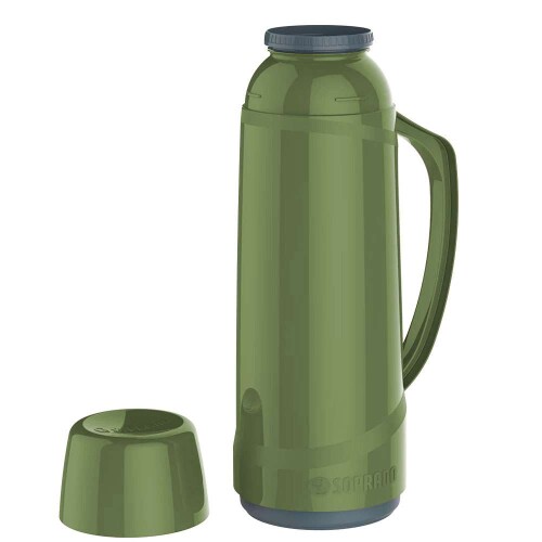Garrafa térmica 01 litro verde Soprano