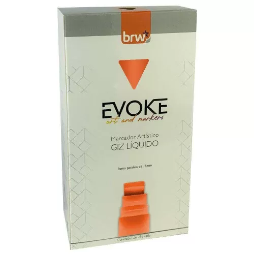 Giz líquido laranja 25 gramas evoke Brw Giz líquido laranja 25 gramas evoke Brw