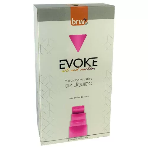 Giz líquido rosa 25 gramas Evoke Giz líquido rosa 25 gramas Evoke