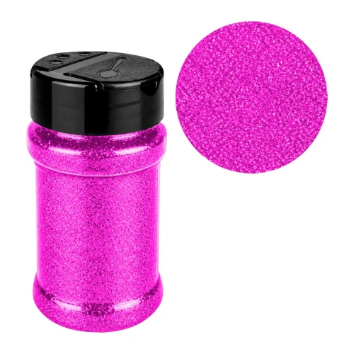 Glitter 1mm no pote 40g pink