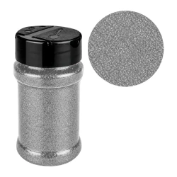Glitter 1mm no pote 40g prata