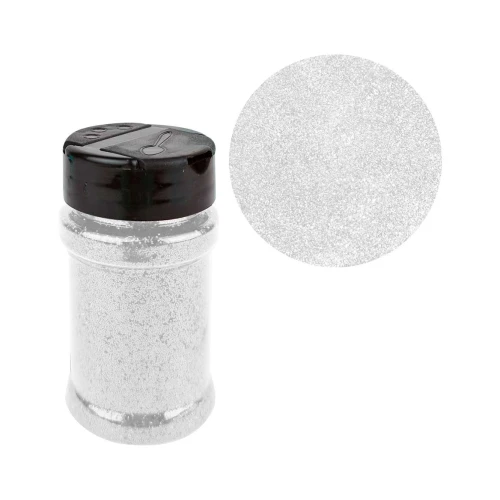 Glitter no pote 40g branco Brilha Festa