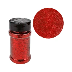 Glitter no pote 40g vermelho Brilha Festa
