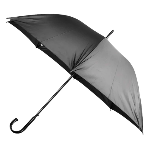 Guarda chuva grande automático com cabo curvo preto Guarda chuva grande automático com cabo curvo preto