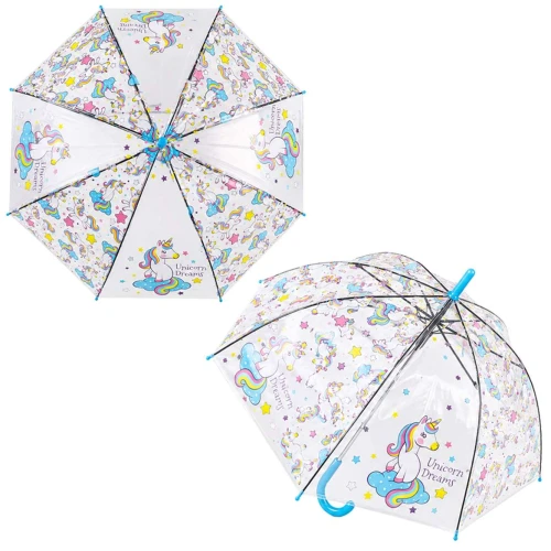 Guarda chuva infantil unicórnio com apito sortidos Guarda chuva infantil unicórnio com apito sortidos