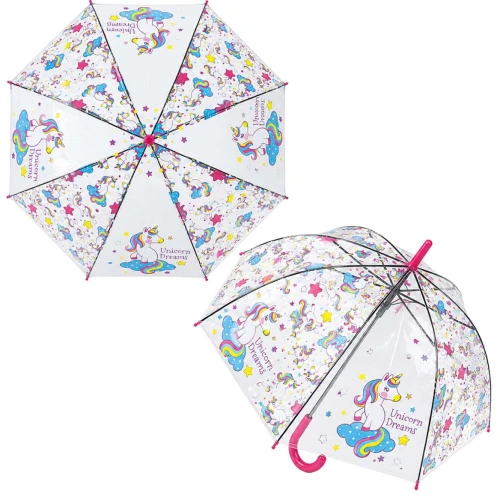 Guarda chuva infantil unicórnio com apito sortidos Guarda chuva infantil unicórnio com apito sortidos