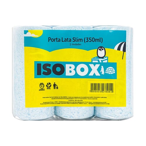 Isopor para latinhas 250ml e longneck 350ml com 04 unidades Isobox Isopor para latinhas 250ml e longneck 350ml com 04 unidades Isobox