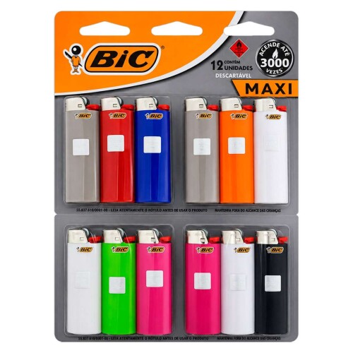 Isqueiro descartável Maxi Bic Isqueiro descartável Maxi Bic