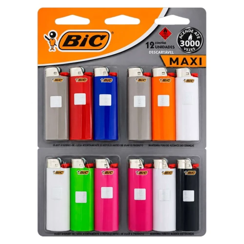 Isqueiro descartável Maxi Bic Isqueiro descartável Maxi Bic
