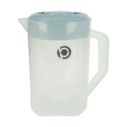 Jarra plástica 3,5L tampa redonda transparente Plastbon