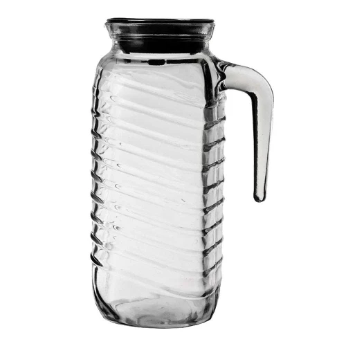 Jarra de vidro 1,25 litros com tampa transparente Banding