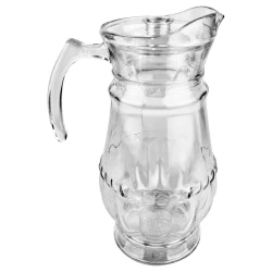 Jarra de vidro 1,5l com tampa acrílica Delphini transparente Wellmix