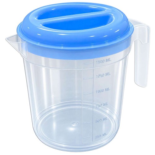 Jarra plástica medidora 1,8l com tampa Jarra plástica medidora 1,8l com tampa
