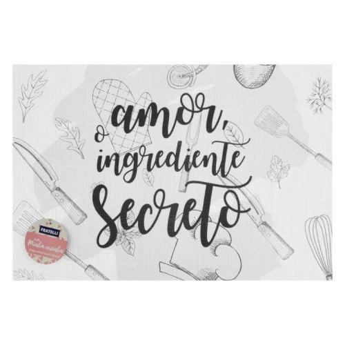 Jogo americano para mesa pvc com 01 unidade 30x45cm sortido