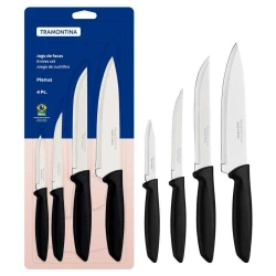 Jogo de facas de cozinha com 04 peças inox Plenus Tramontina