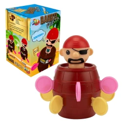 Jogo barril pirata mini com 12 peças Wellkids