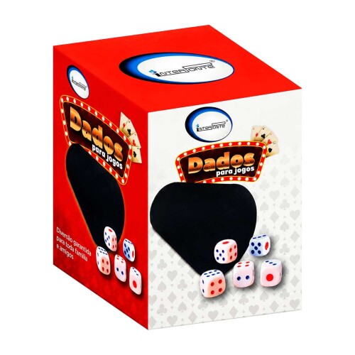 Jogo caneco e dados para general com 06 peças Interponte