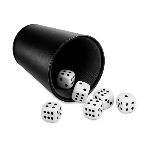 Jogo caneco e dados para general com 06 peças Interponte