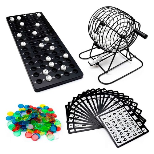 Jogo de bingo metal 245 peças Jogo de bingo metal 245 peças