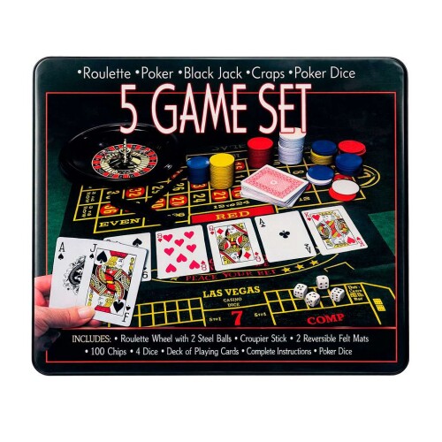 Jogo de roleta cassino 5 em 1