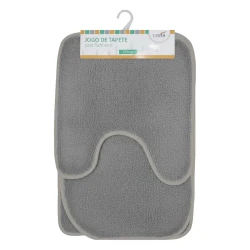 Jogo de tapetes para banheiro 3 peças antiderrapante