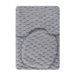 Jogo de tapetes para banheiro 3 peças antiderrapante