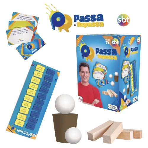 Jogo educativo Passa ou Repassa
