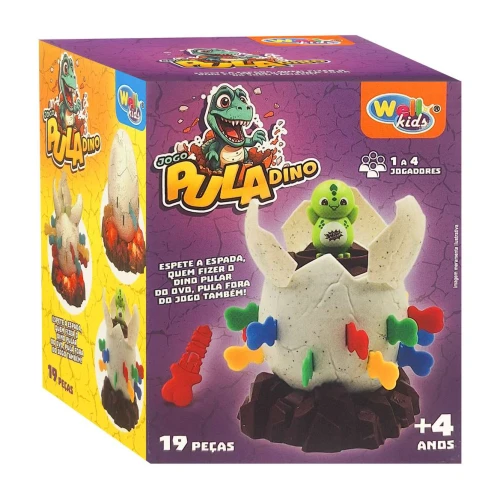 Jogo pula dino 19 peças