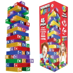 Jogo torremoto maluco com 45 peças GGBplast Jogo torremoto maluco com 45 peças GGBplast