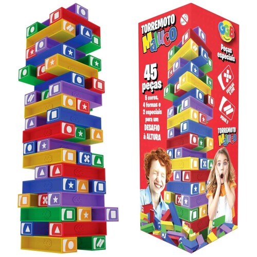 Jogo torremoto maluco 45 peças GGBplast